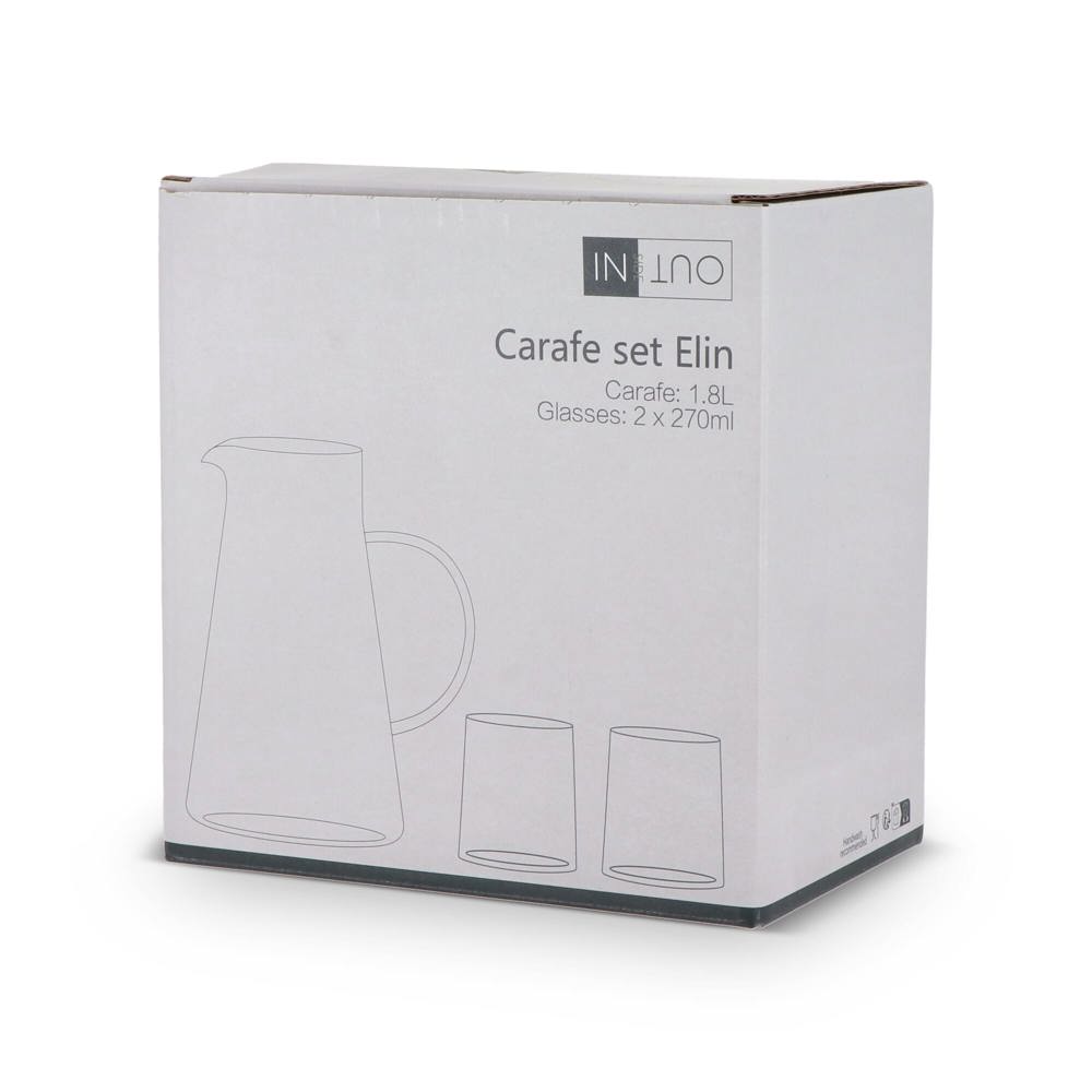 Carafe InSideOut Elin avec 2 verres 