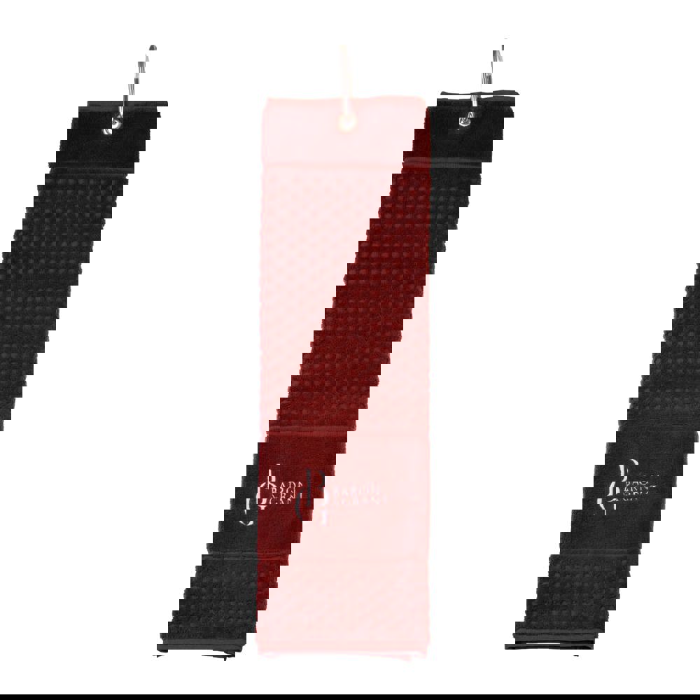 Golfhanddoek luxe - Wijnrood