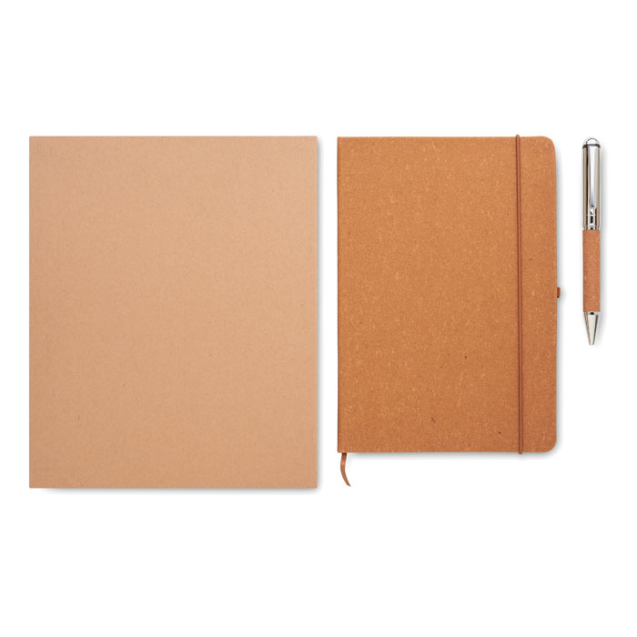 ELEGANOTE - Carnet en cuir recyclé et stylo