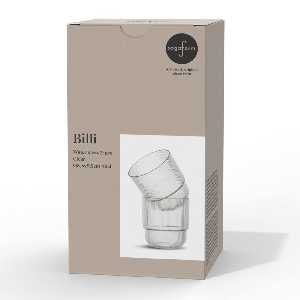 Billi verre à eau, set de 2