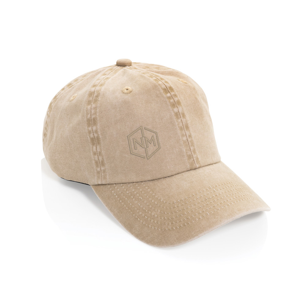 BEAU AWARE™ Washed 6 panel 270gsm cotton twill cap