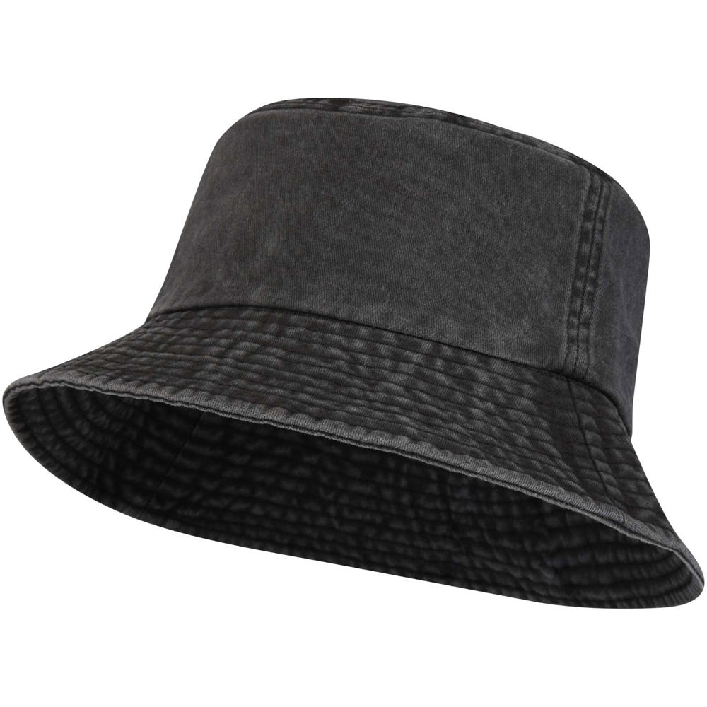 Bob délavé de 270 g/m² Mitica - Noir