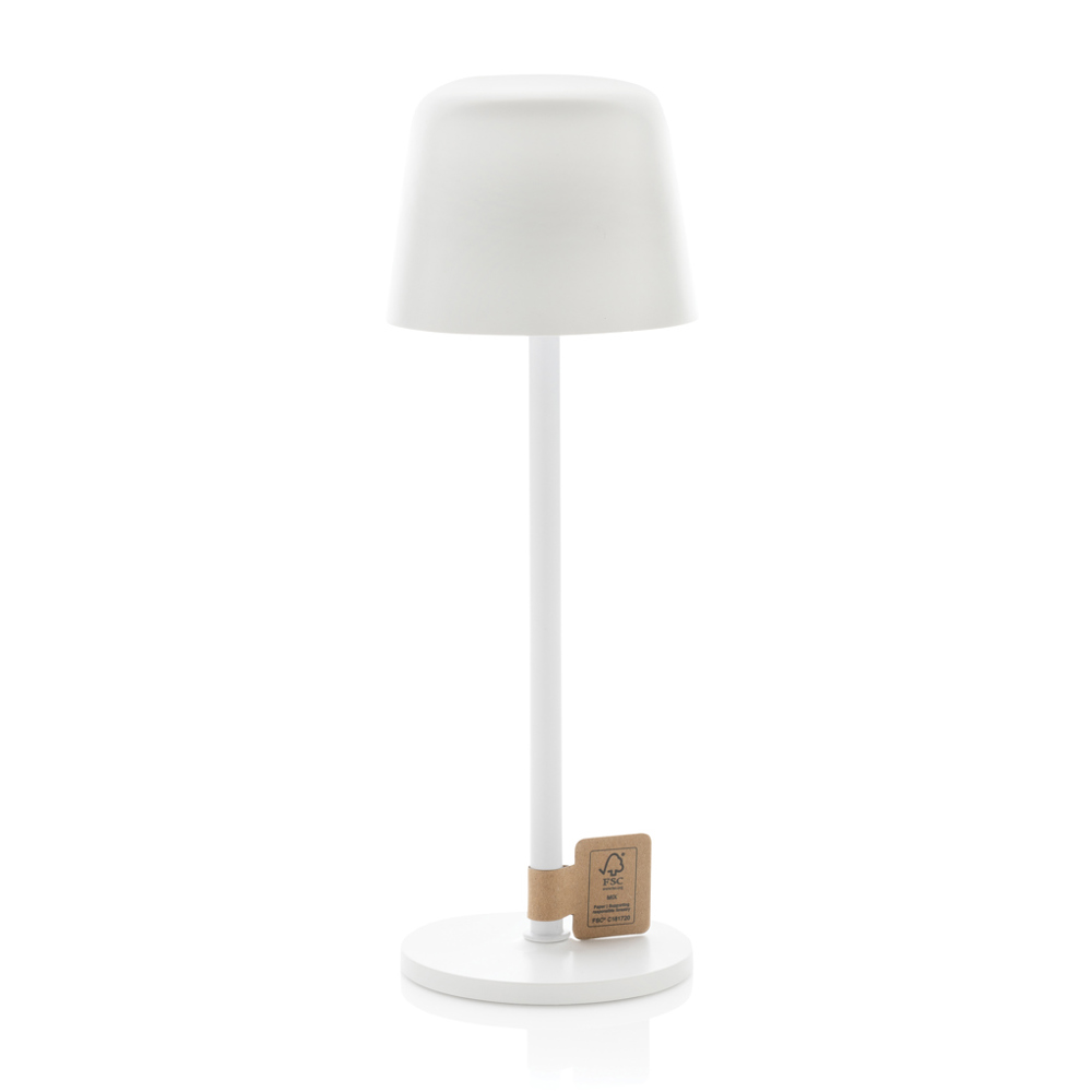 Lampe de table rechargeable par USB en plastique RCS Zenic