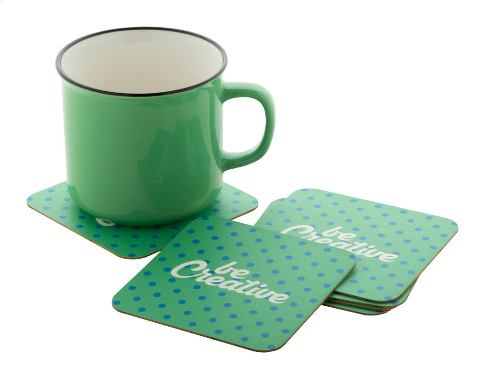 CreaPint - custom made papieren onderzetter, - wit