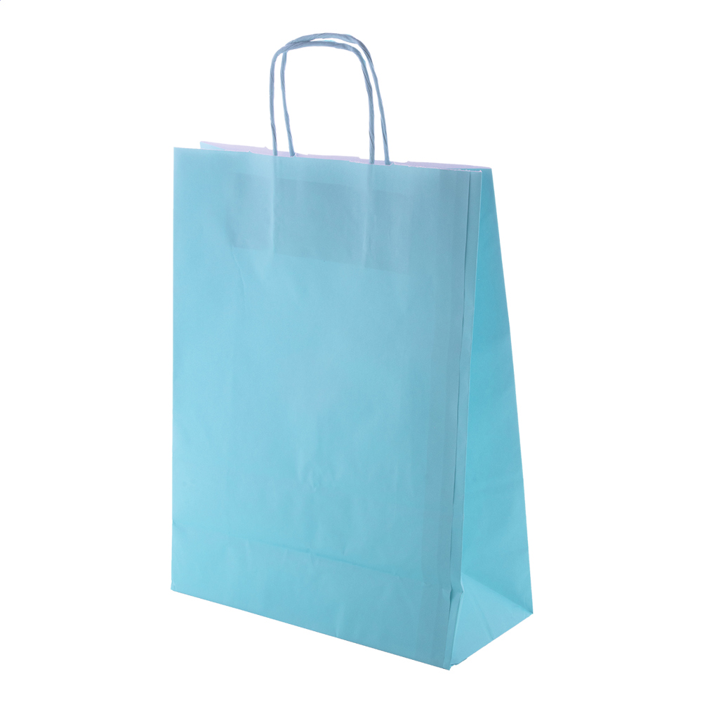 Store - papieren tas - licht blauw