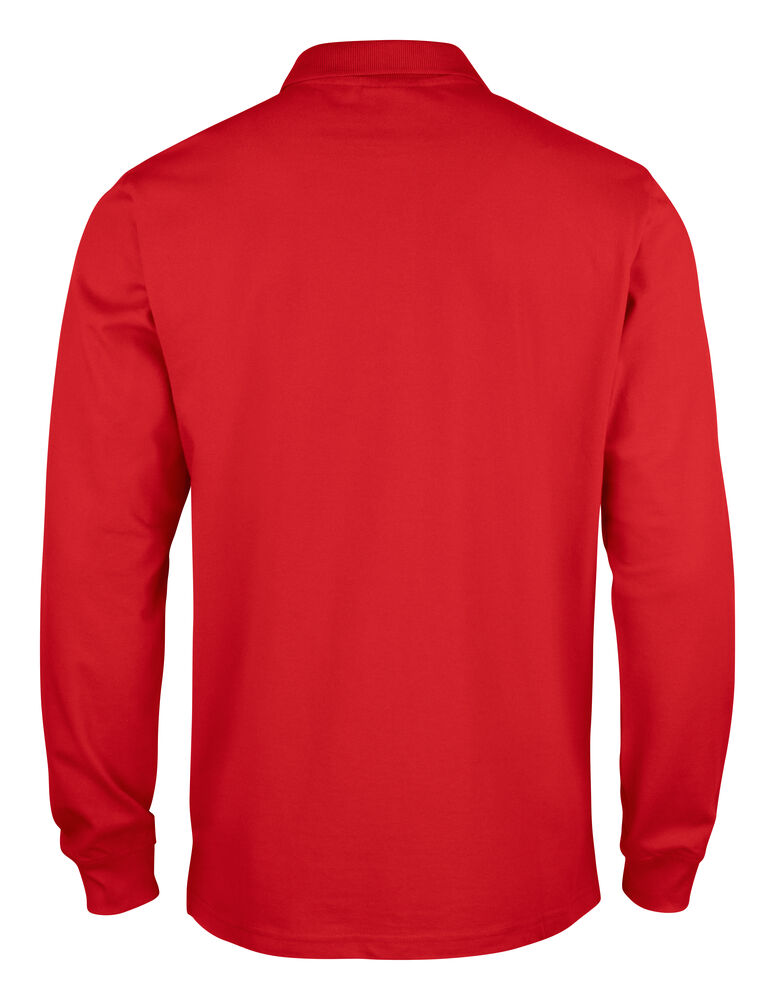 Clique - Basic Polo L/S Junior Rouge 100