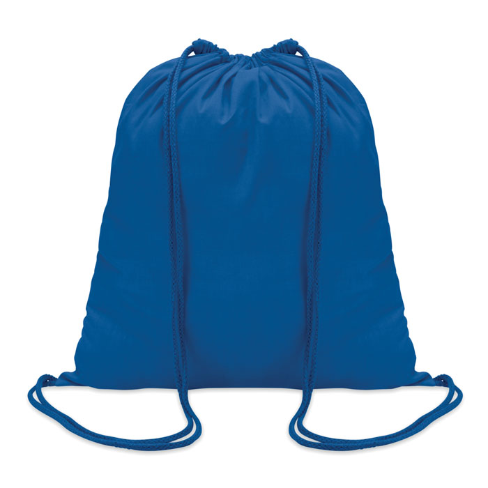 COLORED - Sac à cordon en coton - Bleu Royal