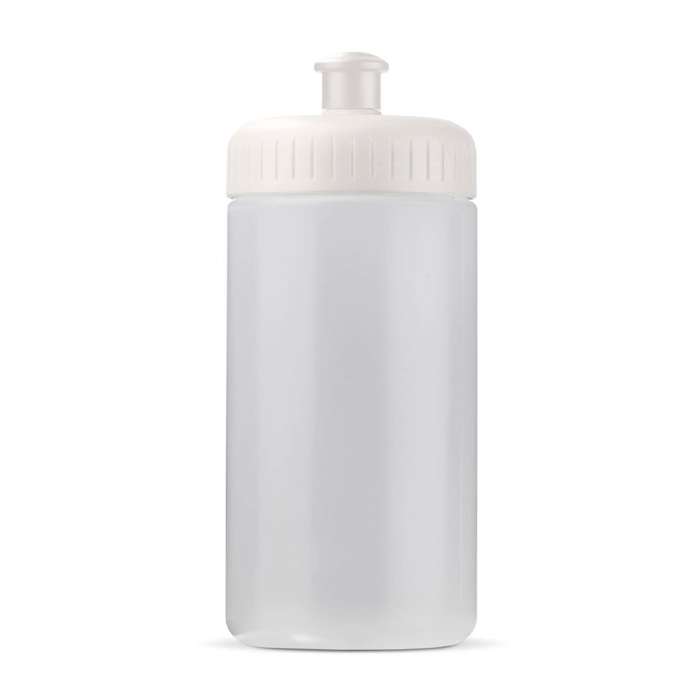 Bidon de sport Bio based 500ml basic - Transparent / Blanc