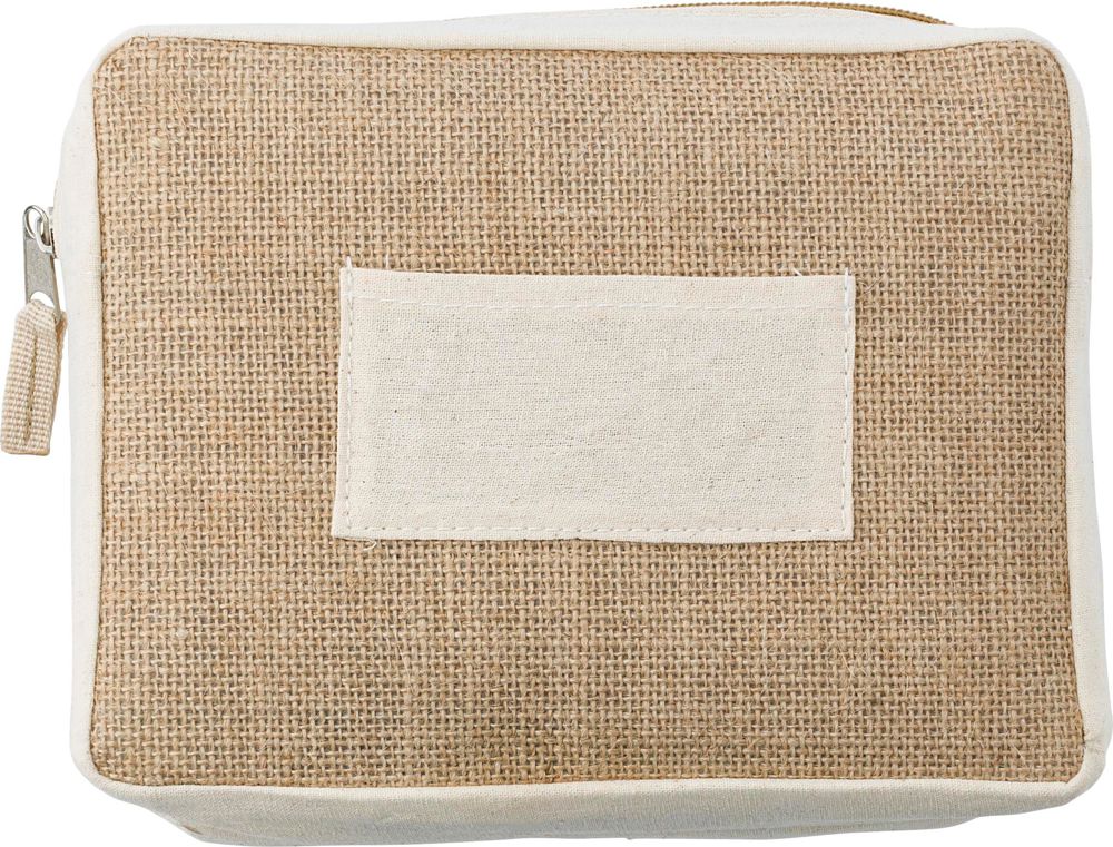 Trousse de toilette en jute Julian - brun