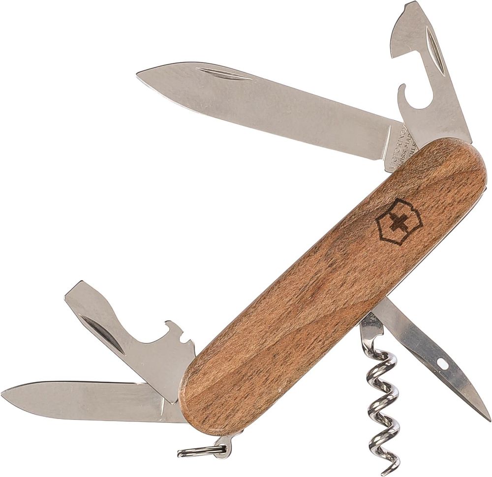 Couteau de poche Victorinox Swiss Army Spartan Wood - brun bois