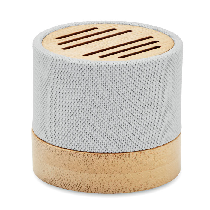 BOOL - Haut-parleur Bambou RPET - Blanc