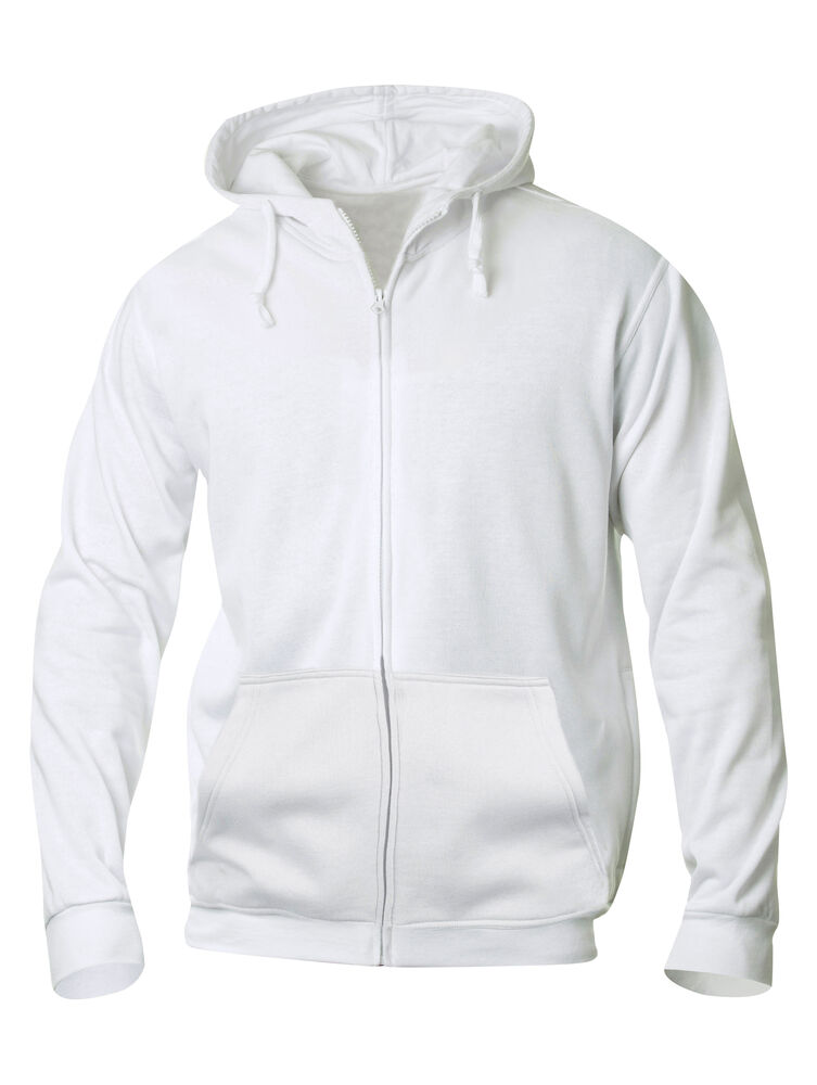 Clique - Basic Hoody Full Zip - Blanc