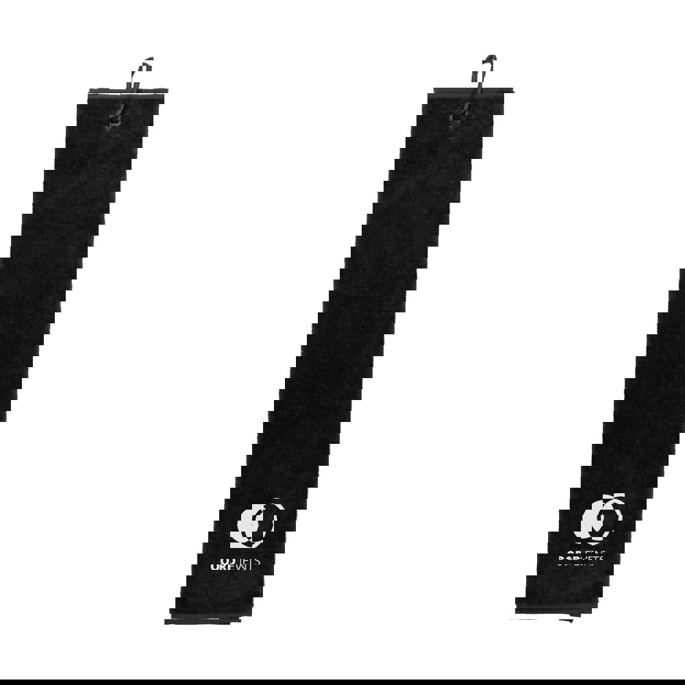 Golfhanddoek - zwart