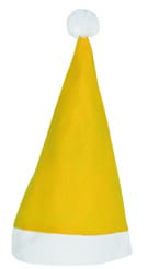 Bonnet de Noël - Jaune (PMS 101c) / Blanc