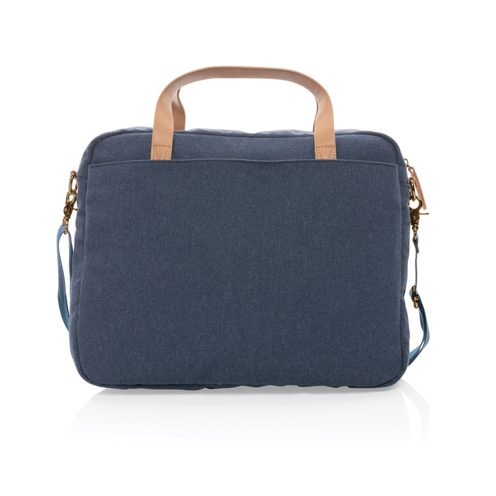 Impact AWARE™ 16 oz. recycled canvas laptoptas