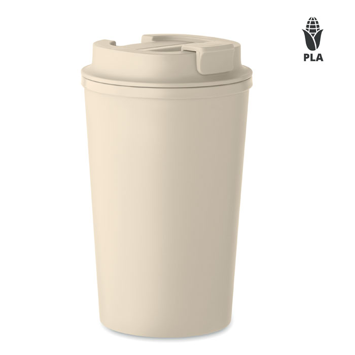 BEIBAKU - Gobelet double paroi 350ml - Beige