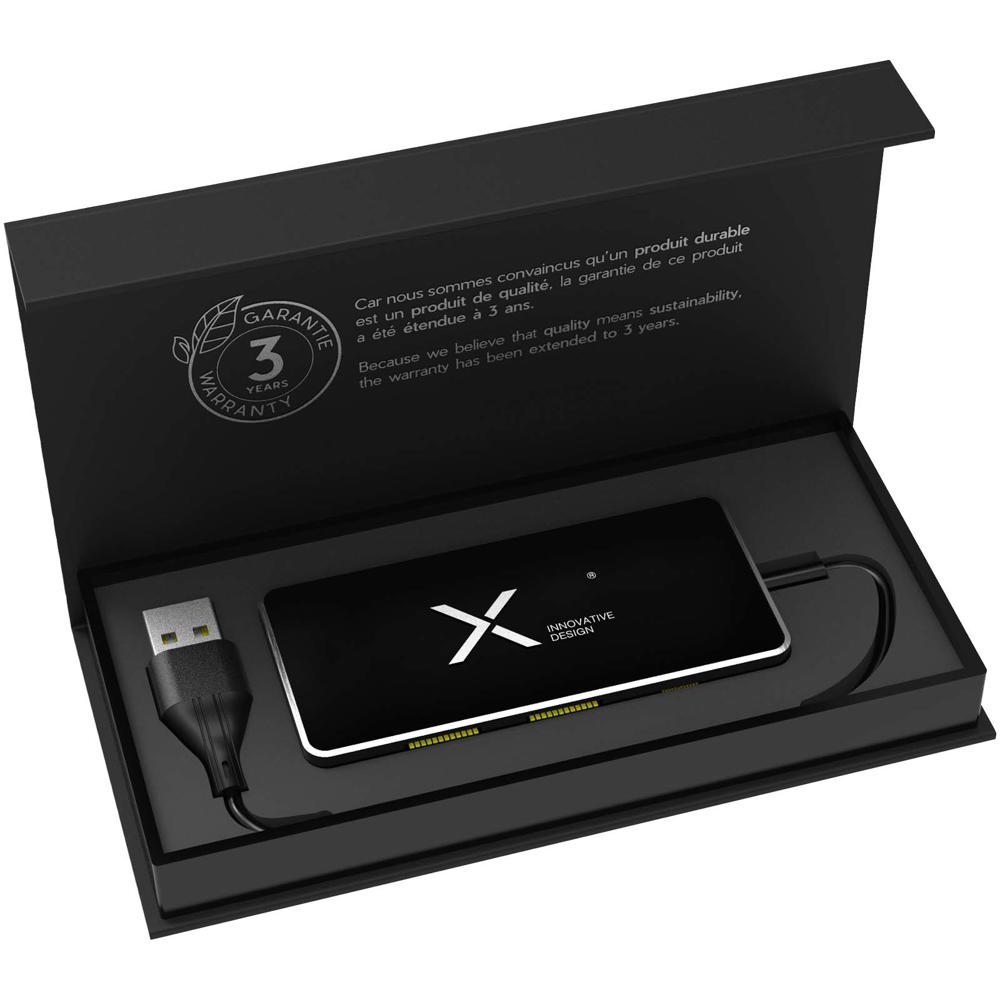 Concentrateur USB 8 en 1 avec double entrée et 6 ports SCX.design H20