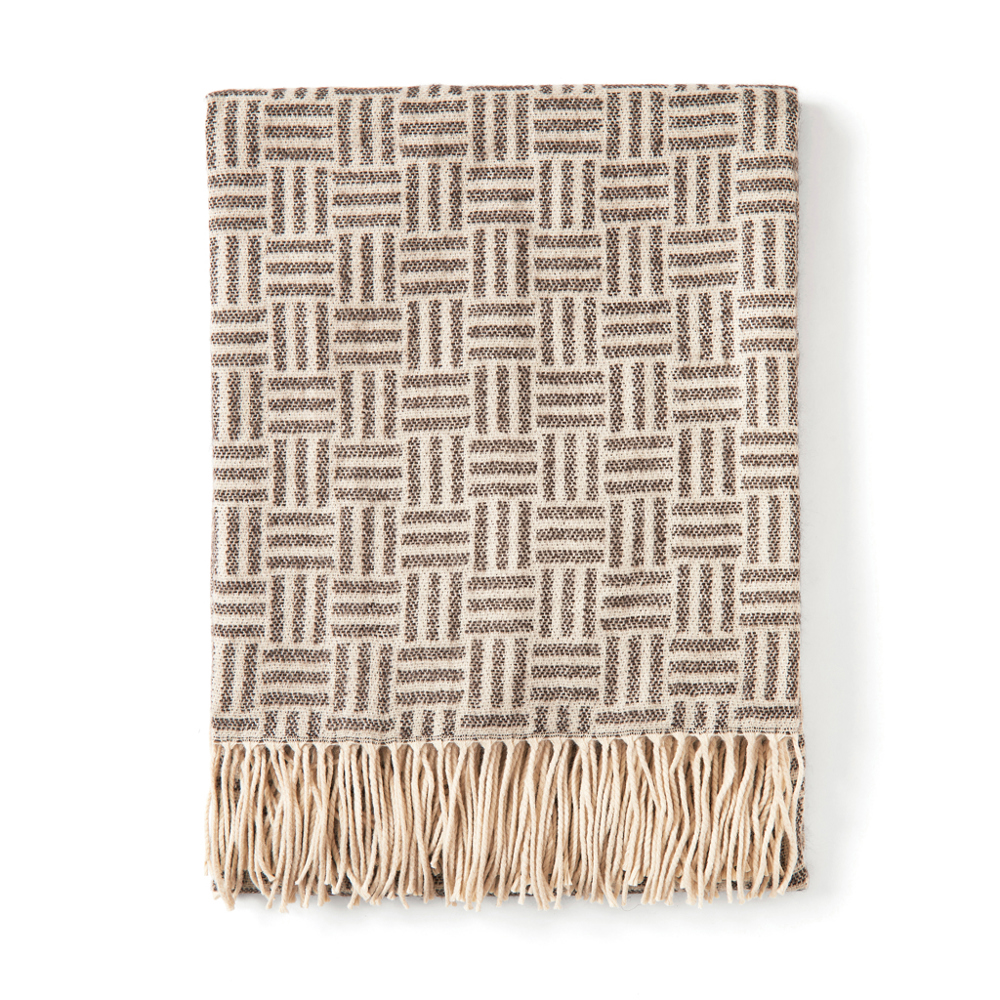 VINGA Lenox plaid - zwart (± PMS 19-3901)