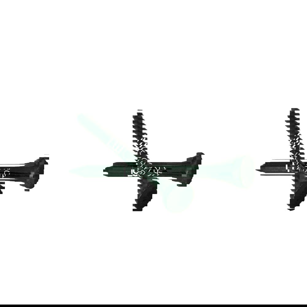 Bamboe houten tee 70 mm - Donkergroen