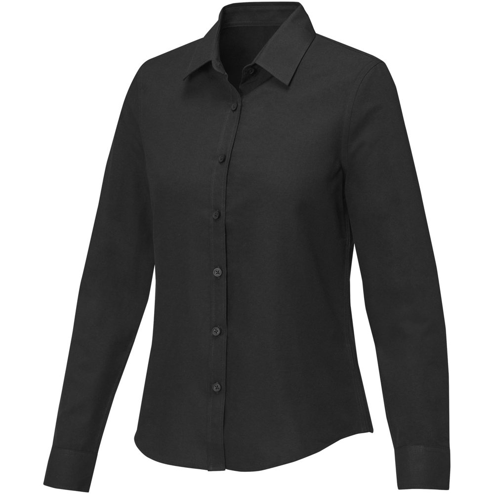 Chemise à manches longues de 130 g/m² Pollux pour femme - Noir