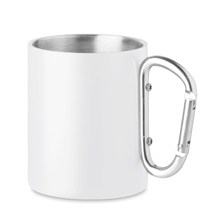 AROM - Mug en métal anse mousqueton