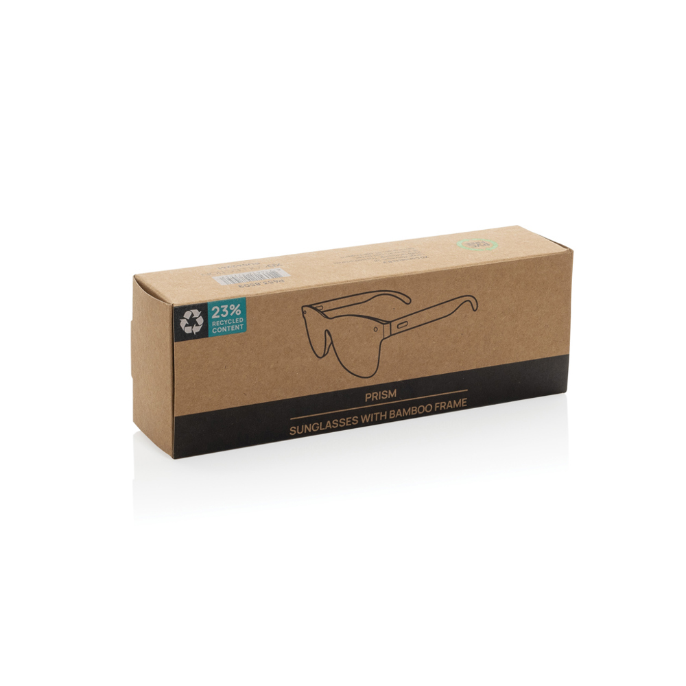 Prism RCS zonnebril van r-plastic met bamboe montuur