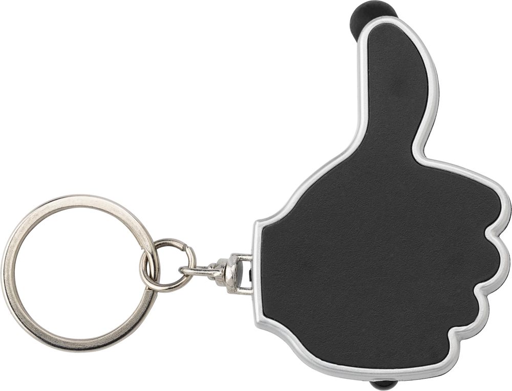 ABS 2-in-1 sleutelhanger Melvin - zwart