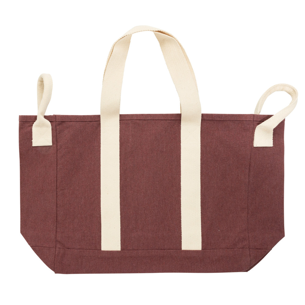 Sac de plage BEAU AWARE™ en toile recyclée 400 g/m², avec po