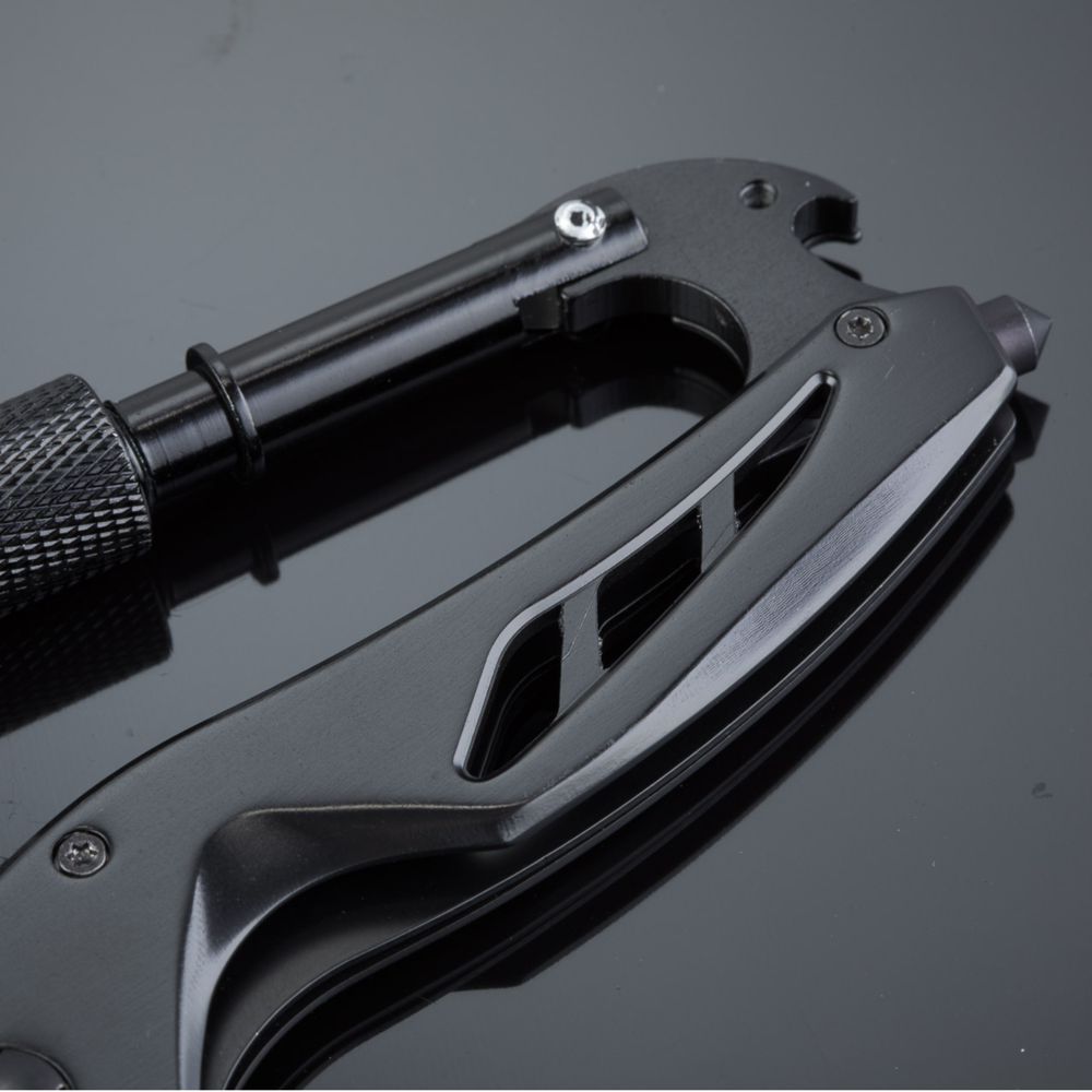 Optima vouwmes met karabijnhaak