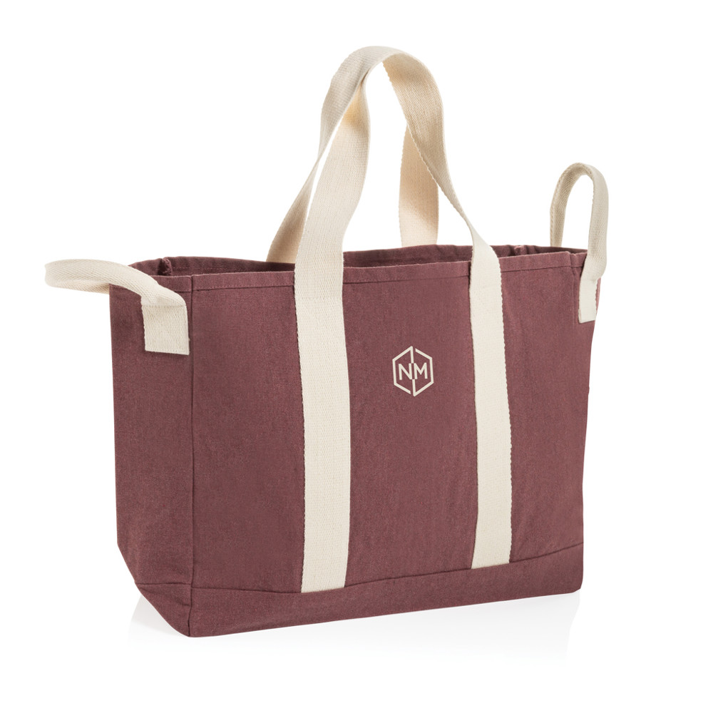 Sac de plage BEAU AWARE™ en toile recyclée 400 g/m², avec po