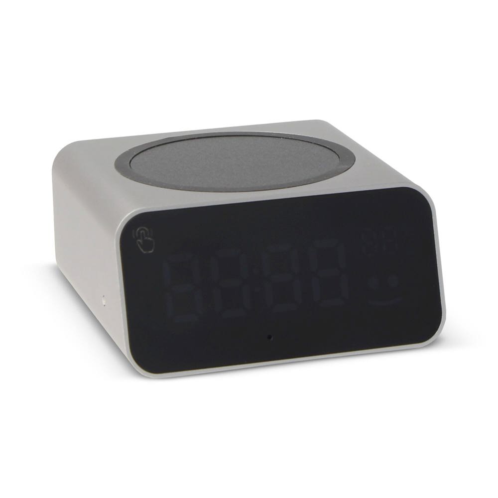 Chargeur sans fil Xoopar Reddi Charge PD avec horloge - Gris clair