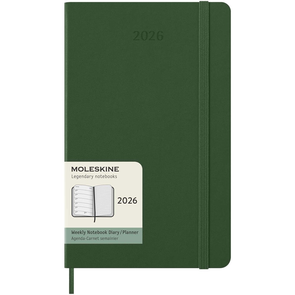 Agenda L hebdomadaire 12 mois Moleskine à couverture rigide - Vert myrte