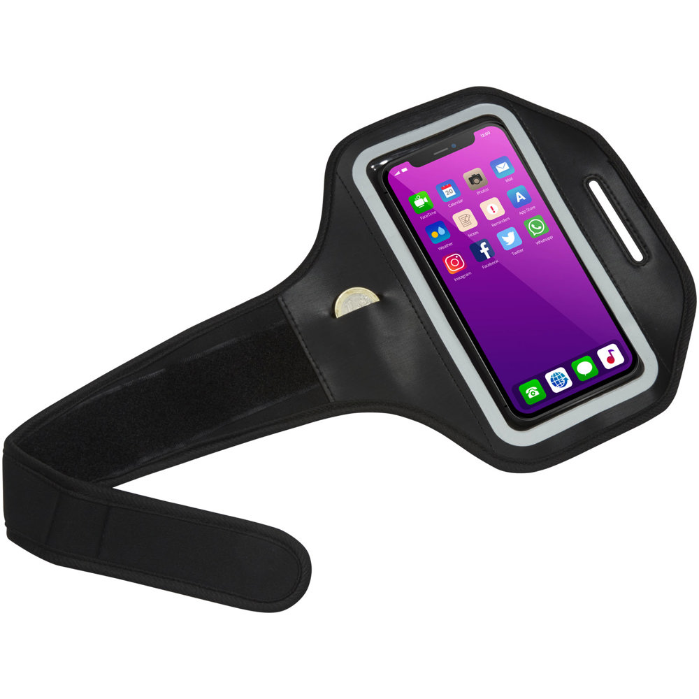 Bracelet réfléchissant pour smartphone avec étui transparent Haile