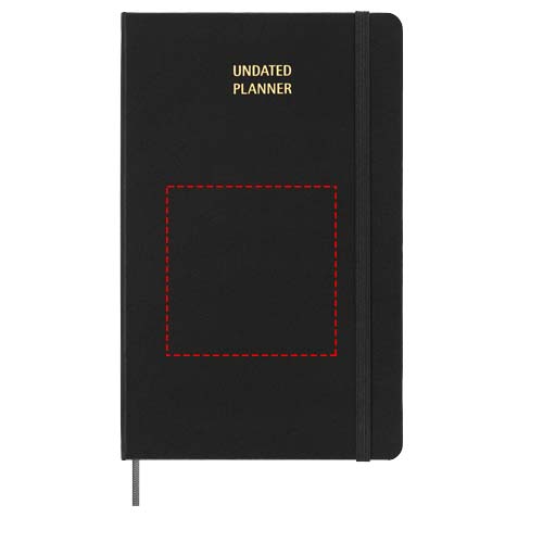 Agenda L hebdomadaire non daté Moleskine à couverture rigide
