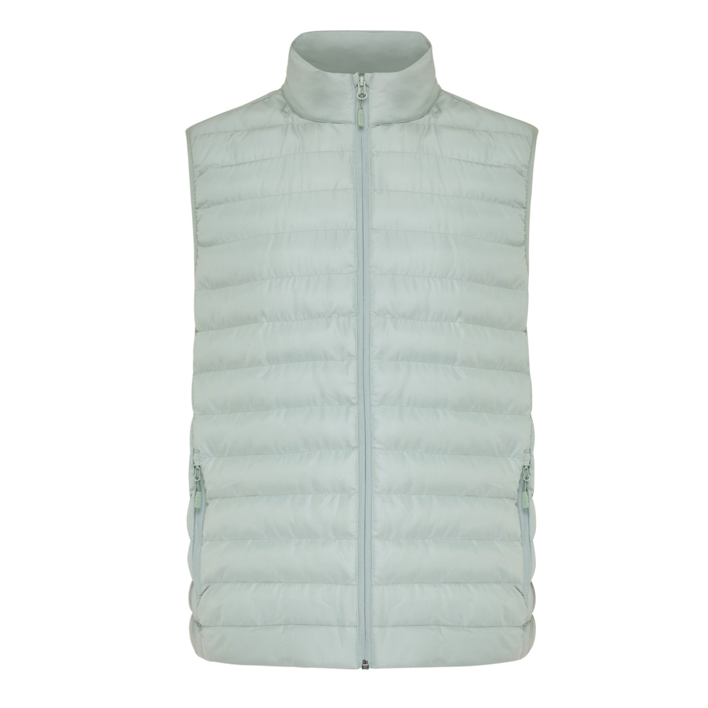 Bodywarmer homme en polyester recyclé IQONIQ Meru - Iceberg green (± PMS 15-5205 TCX)