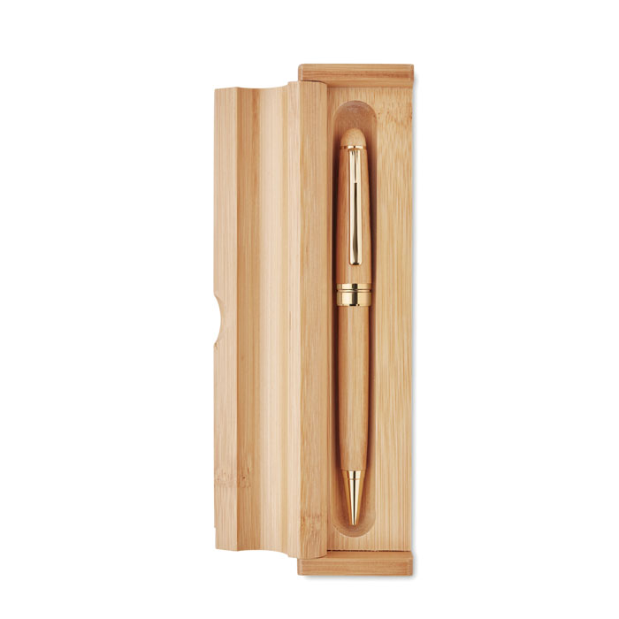 ETNA - Stylo bille coffret bambou