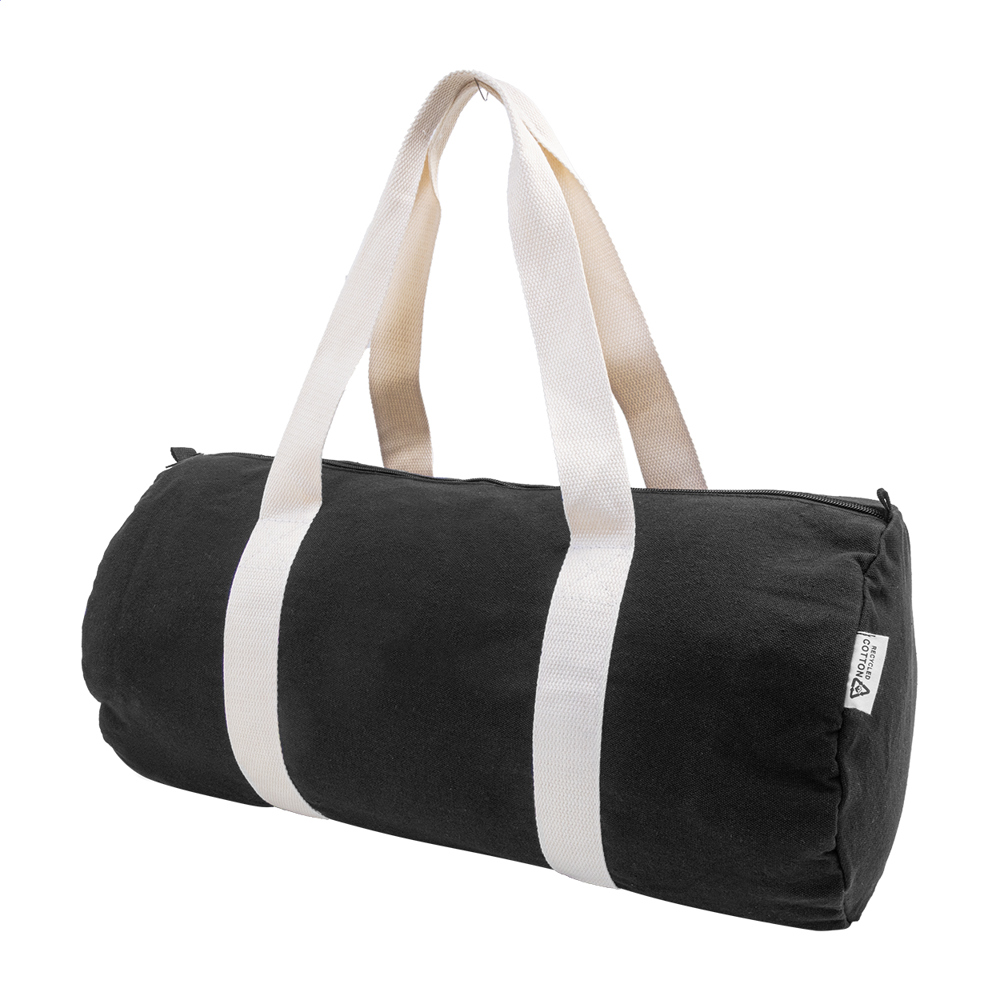 Rekan Duff - Sac de sport en canvas recyclé - Noir