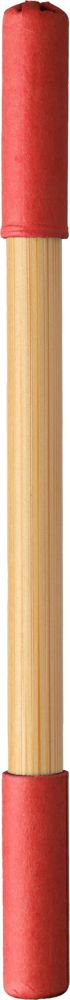 Bamboe balpen en eeuwige potlood Wolfgang - Rood