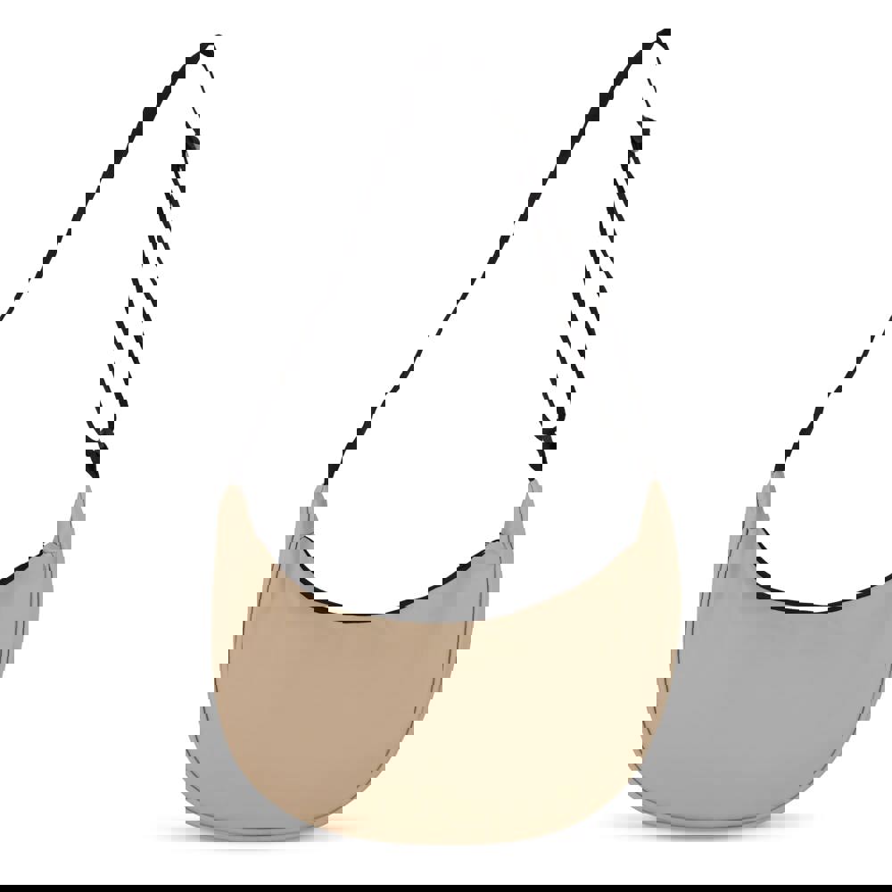 PU-gecoat R-PET 600D halve maan sling tas