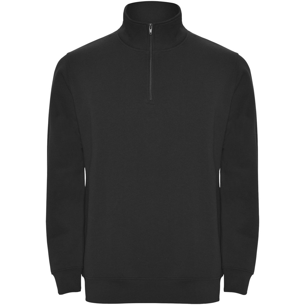 Aneto trui met kwartritssluiting - zwart