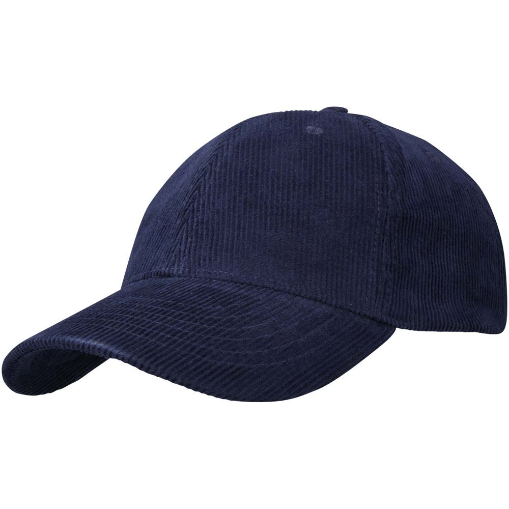 Hutton 6 panel cap van gerecycled corduroy