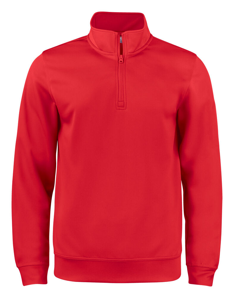 Clique - Basic Active Half Zip Junior - Rouge