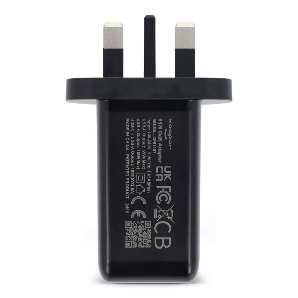 Adaptateur secteur Xoopar ICE-G 65 W GaN avec prise britannique