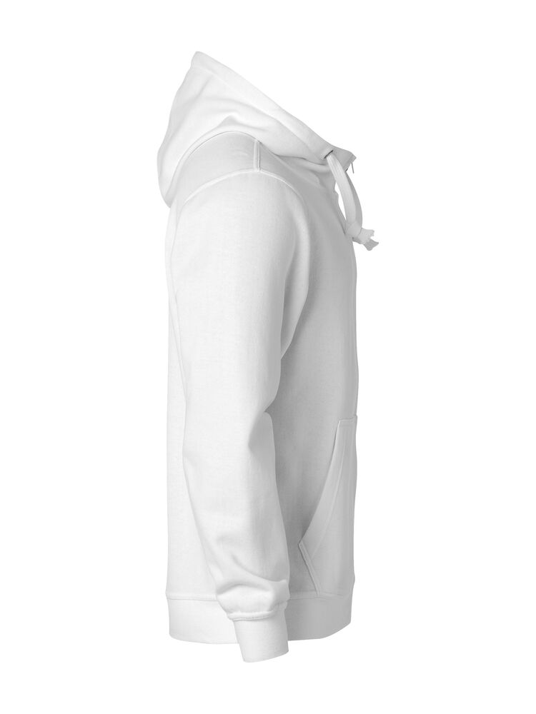 Clique - Basic Hoody Full Zip Blanc S