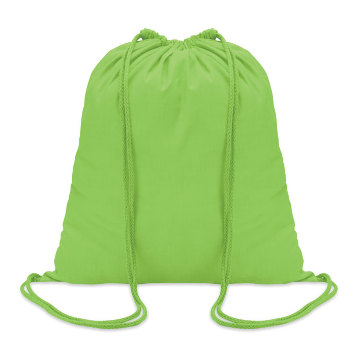 COLORED - Sac à cordon en coton - Lime