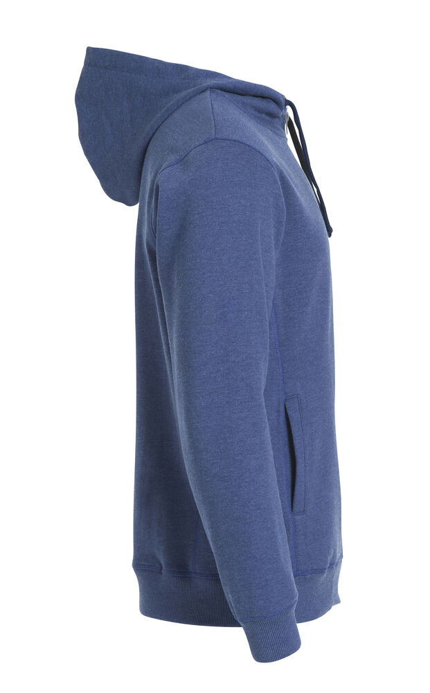Clique - Classic Hoody Full Zip Blauw-melange XS