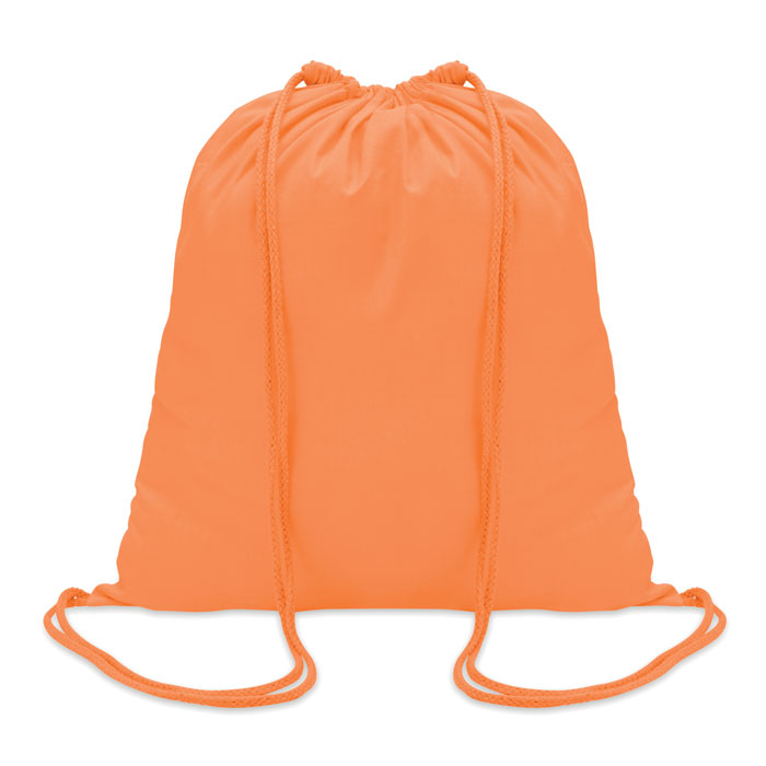 COLORED - Sac à cordon en coton - Orange