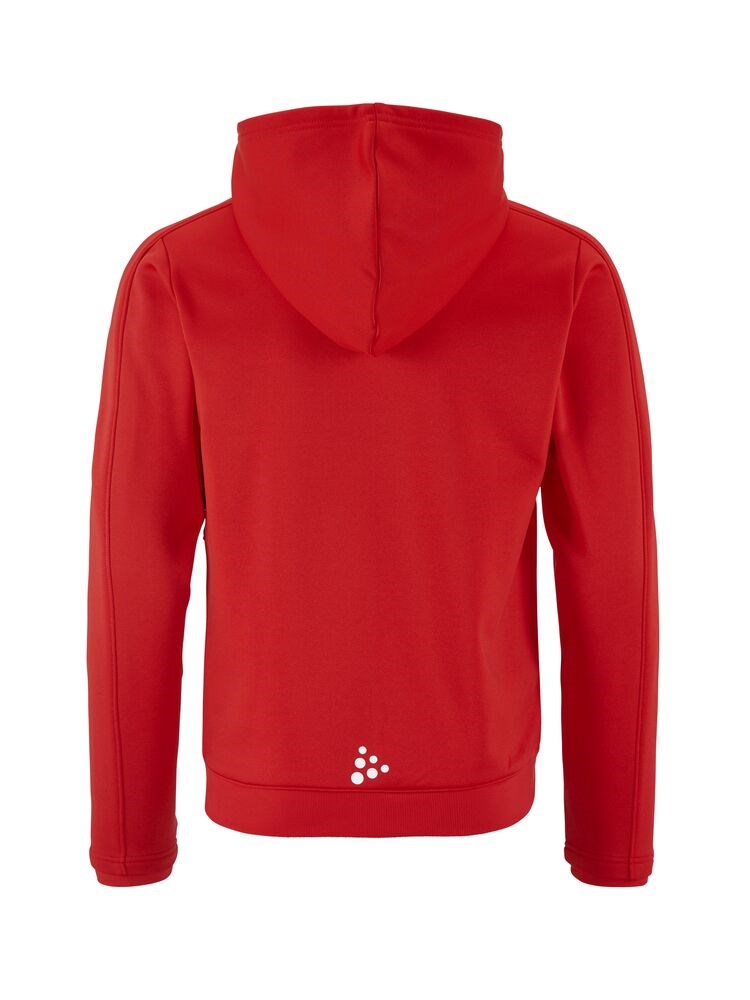 Craft - Evolve 2.0 Brushed Hood Jacket Jr Bright red 134/140