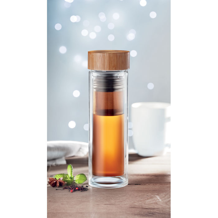 BATUMI GLASS - Gourde double paroi verre 420ml