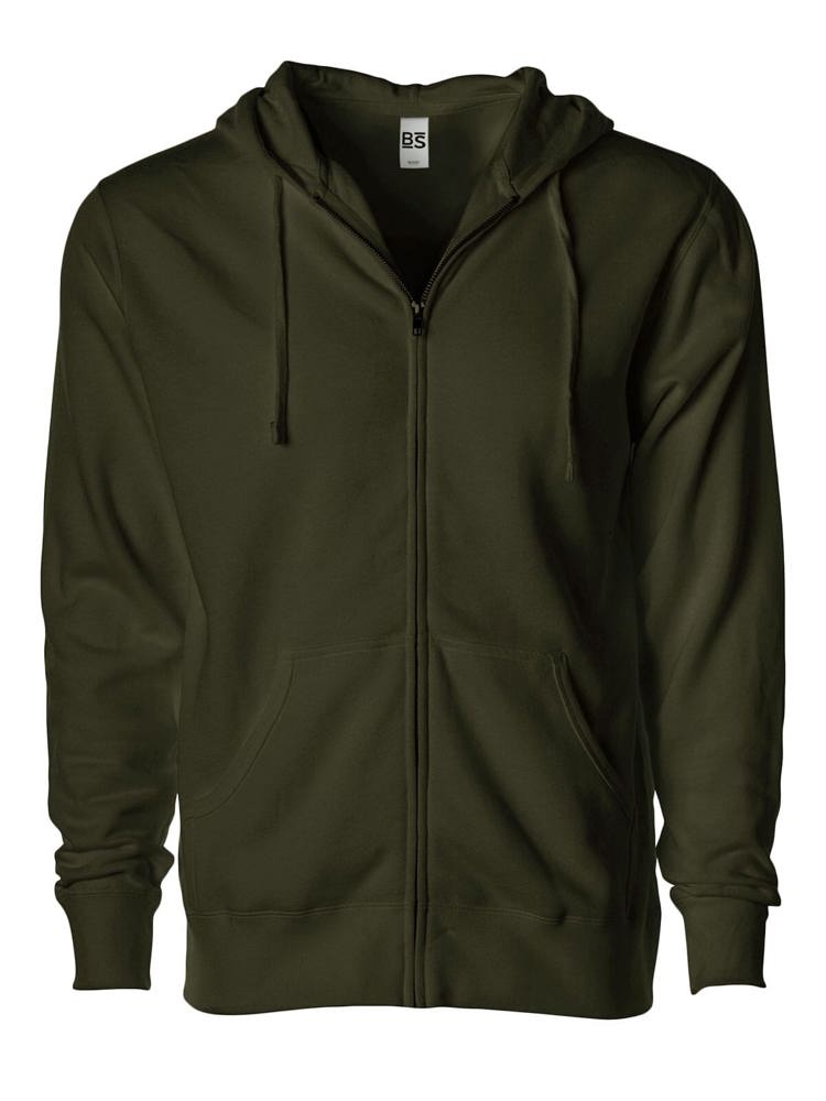 BS Vega sweat à capuche full zip, 280 gr/m²